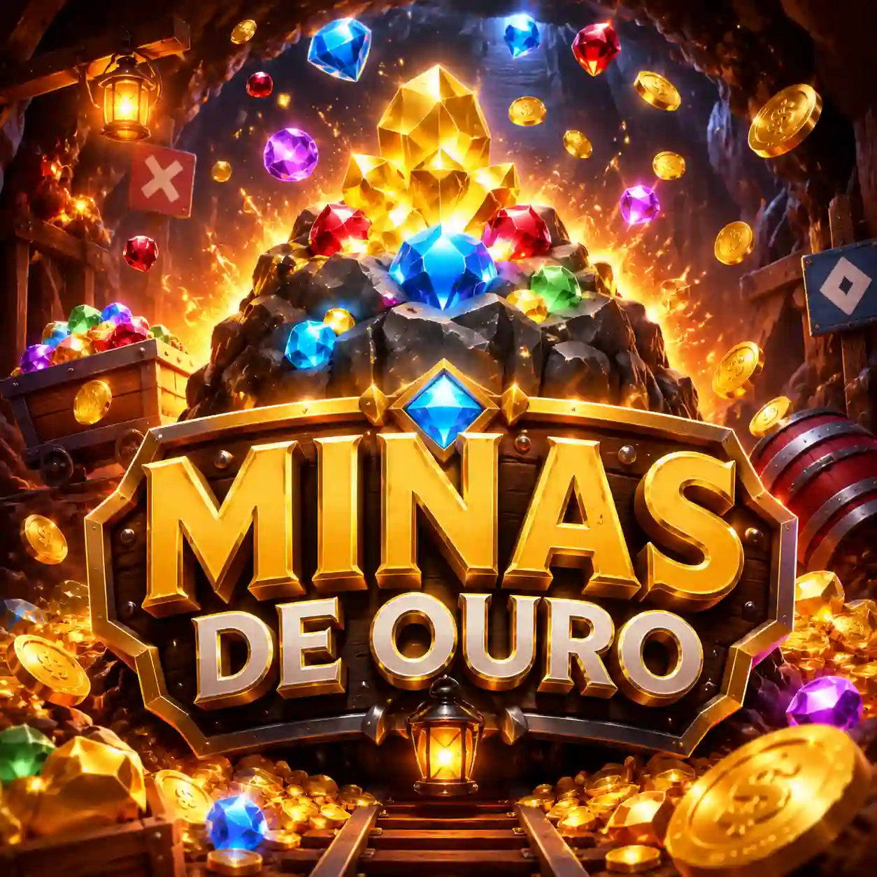 Gemas e minas no tabuleiro